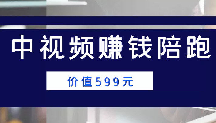 中视频赚钱陪跑，卖中视频账户赚钱收益陪跑项目（价值599元）-沐风资源库