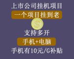 正规挂机项目，支持手机电脑一起挂，支持虚拟机多开，可以挂到老-沐风资源库