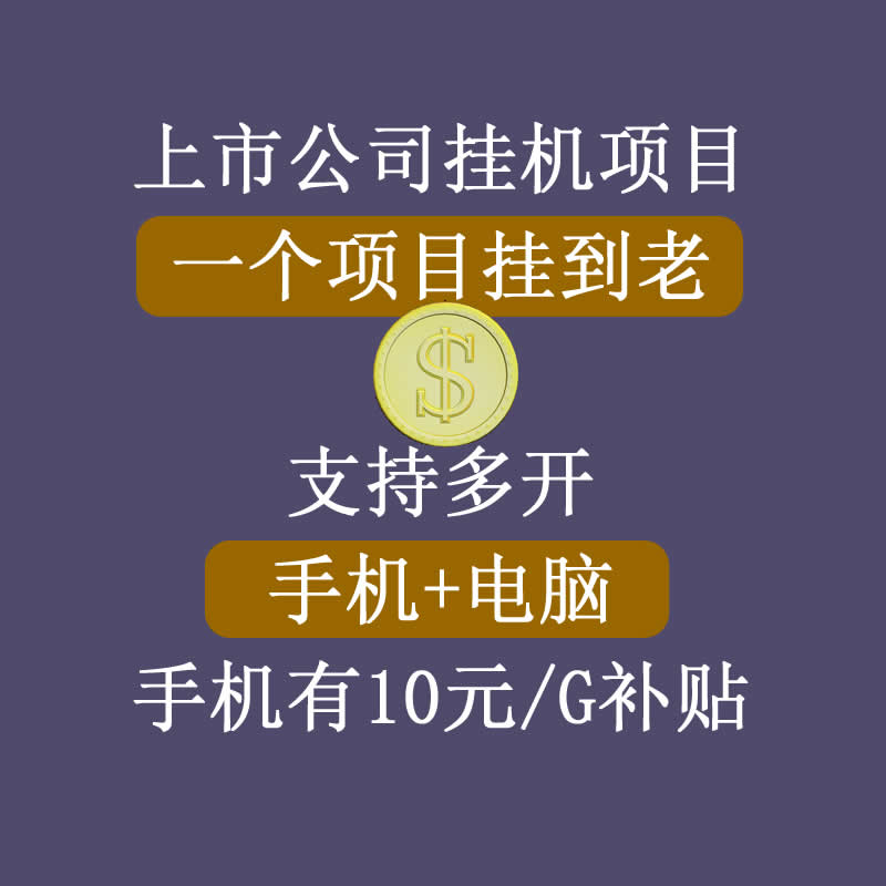 正规挂机项目，支持手机电脑一起挂，支持虚拟机多开，可以挂到老-沐风资源库