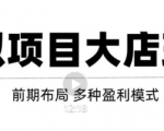 虚拟项目月入几万大店玩法分享，多店操作利润倍增（快速起店盈利）-沐风资源库