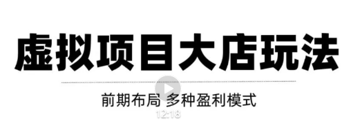 虚拟项目月入几万大店玩法分享，多店操作利润倍增（快速起店盈利）-沐风资源库