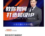 教你如何打造超级IP，抖音流量红利新机遇（价值980元）-沐风资源库