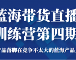 蓝海带货直播训练营第四期，把产品落脚在竞争不太大的蓝海产品上面（价值4980元）-沐风资源库