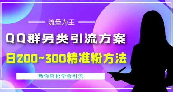价值888的QQ群另类引流方案，半自动操作日200~300精准粉方法【视频教程】-沐风资源库