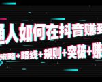 普通人如何在抖音赚到钱：策略 路线 规则 突破 赚钱（10节课）-沐风资源库