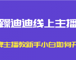 暴躁迪迪线上主播课，金牌主播教新手小白如何开播-沐风资源库