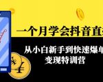 一个月学会抖音直播带货：从小白新手到快速爆单变现特训营(63节课)-沐风资源库