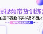 短视频带货训练营：不拍摄 不露脸 不买样品 不囤货发货 简单粗暴混剪带货（第三期）-沐风资源库