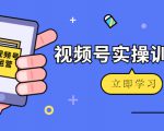 微信视频号实操训练营：视频号起号运营纯干货玩法！-沐风资源库