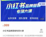 小红书品牌营销专项大课，操盘手进阶，一套能让你提升业务精进的课程-沐风资源库