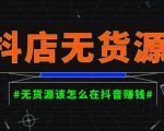 启哥抖店无货源店群陪跑计划，一个人在家就能做的副业，月入10000+-沐风资源库