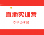 直播实训营，变学边实操，成为运营型主播，拉动直播间人气-沐风资源库