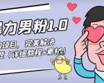 暴力男粉1.0：高利润的项目，完美解决收款风险问题（详细教程+素材）-沐风资源库