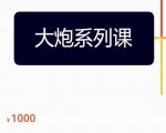 大炮拼多多运营系列课，各类​玩法合集，拼多多运营玩法实操-沐风资源库