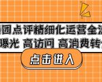 美团点评精细化运营全流程：高曝光高访问高消费转化-沐风资源库