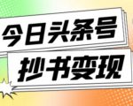 外面收费588的最新头条号软件自动抄书变现玩法，单号一天100+（软件+教程+玩法）-沐风资源库