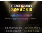 大V美食色彩法（相机拍美食+透亮美食灯光+电脑剪映调色），教你用相机拍出高级感的美食画面-沐风资源库