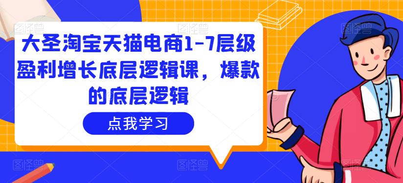 大圣淘宝天猫电商1-7层级盈利增长底层逻辑课，爆款的底层逻辑-沐风资源库