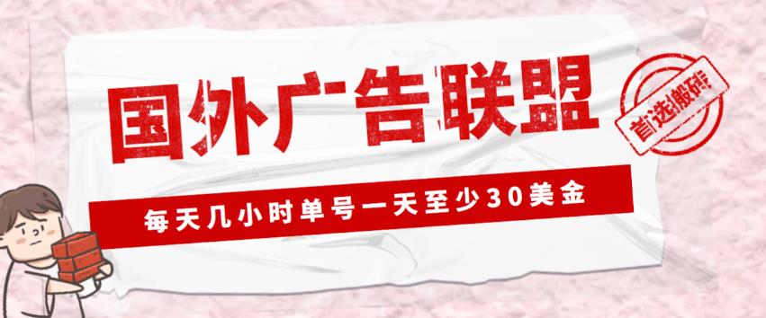 外面收费1980的最新国外LEAD广告联盟搬砖项目，单号一天至少30美金【详细玩法教程】-沐风资源库