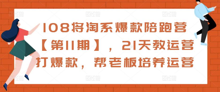 108将淘系爆款陪跑营【第11期】,21天教运营打爆款,帮老板培养运营-沐风资源库