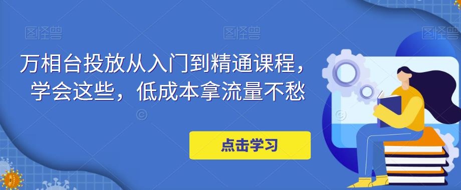 万相台投放从入门到精通课程，学会这些，低成本拿流量不愁-沐风资源库