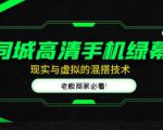 同城高清手机绿幕，直播间现实与虚拟的混搭技术，老板商家必看！-沐风资源库