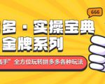 拼多多·实操宝典：金牌系列“小白到高手”带你全方位玩转拼多多各种玩法-沐风资源库
