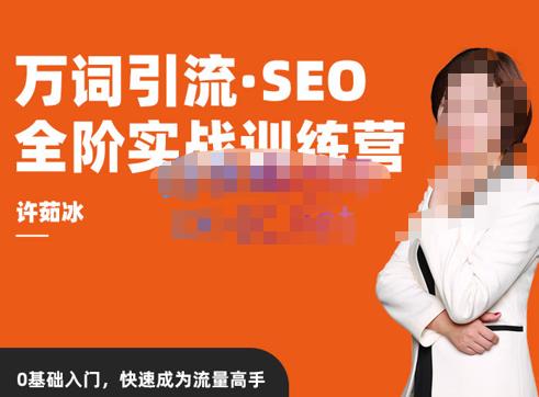 许茹冰·万词引流-SEO全阶实战训练营，0基础入门，快速成为流量高手-沐风资源库