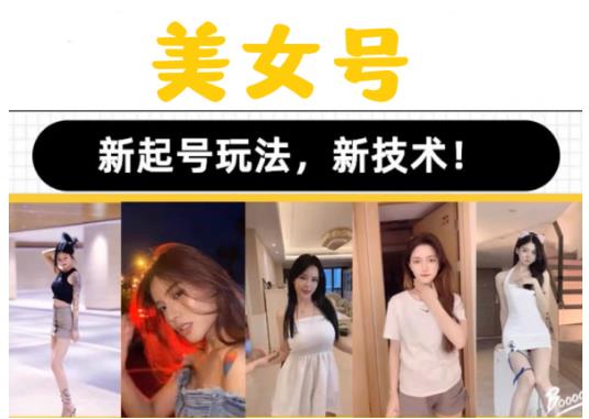 2023抖音快手短视频美女号课程制作玩法教程，美女号搬运新起号玩法，新技术（素材+教程）-沐风资源库