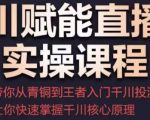 千川赋能直播间实操课程，带你从青铜到王者的入门千川投流，让你快速掌握千川核心原理-沐风资源库