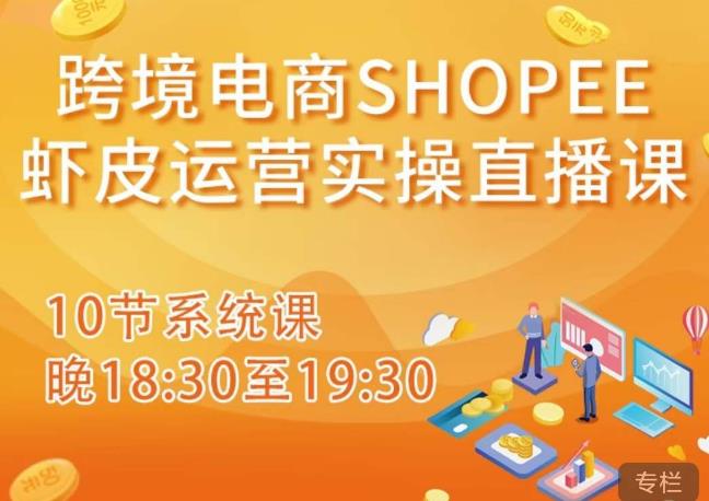 跨境电商Shopee虾皮运营实操直播课，从零开始学，入门到精通（10节系统课）-沐风资源库