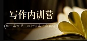 写作内训营：百万级大佬教你如何写一本好书，再把这本书卖爆！-沐风资源库