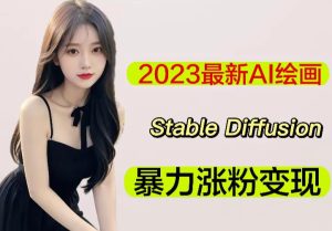 2023最新AI绘画Stable Diffusion,原创不用愁日赚1000+【软件+教程】-沐风资源库
