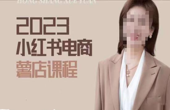 2023小红书电商课，新手小白从0~1玩转小红书薯店电商-沐风资源库