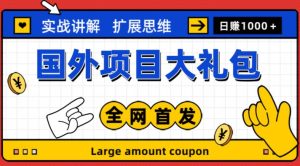 最新国外项目大礼包，包涵十几种国外撸美金项目，新手和小白们闭眼冲就可以了【项目实战教程＋项目网址】-沐风资源库