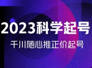 金龙2023科学起号，千川随心推投放实战课，千川随心推正价起号-沐风资源库