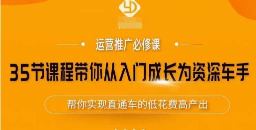 35节课程带你从入门成长为资深车手,让系统学习直通车成为可能,帮你实现直通车的低花费高产出-沐风资源库