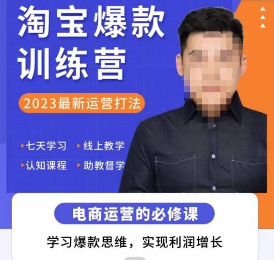爱上黄昏·淘宝爆款训练营，2023最新运营打法，学习爆款思维，实现利润增长-沐风资源库
