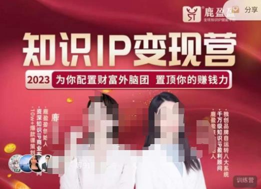 鹿盈盈-知识IP变现实操营，​普通人可复制的知识产品落地实操课，​带你打通知识IP变现底层逻辑-沐风资源库