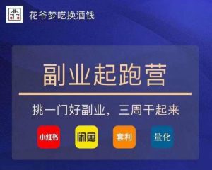 花爷-副业起跑营第2期,挑一门好副业,三周干起来(闲鱼|小红书|量化|套利)-沐风资源库