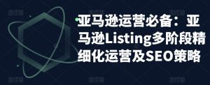 亚马逊运营必备：亚马逊Listing多阶段精细化运营及SEO策略-沐风资源库