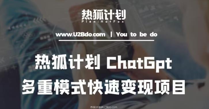 热狐计划:王大陆ChatGpt多重变现实操课,多种模式快速变现-沐风资源库