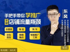 手把手带你学京东推广，突破店铺流量瓶颈，京搜客海投快车购物触点京东直投智能推广工具等-沐风资源库