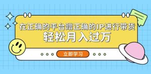 在正确的平台蹭正确的IP进行带货，轻松月入过万-沐风资源库