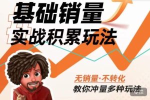 内功丨淘系基础销量实战积累玩法，无销量·不转化，教你冲量多种玩法-沐风资源库