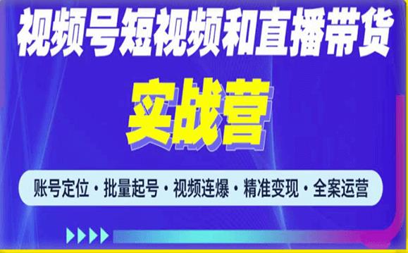 2023最新微信视频号引流和变现全套运营实战课程，小白也能玩转视频号短视频和直播运营-沐风资源库