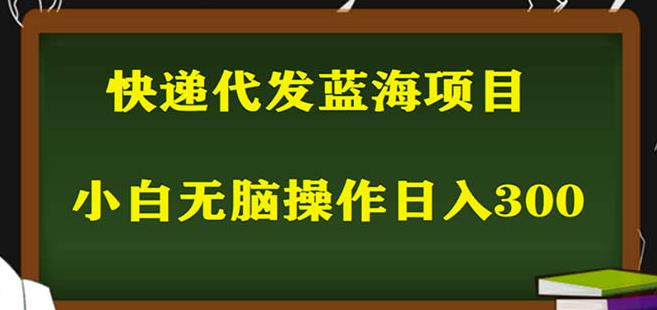 2023最新蓝海快递代发项目，小白零成本照抄也能日入300+-沐风资源库