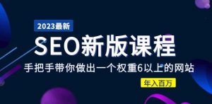 2023某大佬收费SEO新版课程：手把手带你做出一个权重6以上的网站，年入百万-沐风资源库