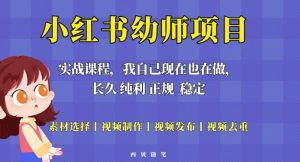 单天200-700的小红书幼师项目（虚拟），长久稳定正规好操作！-沐风资源库