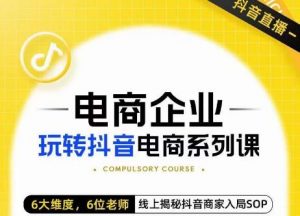 玺承·电商企业玩转抖音电商系列课，6大维度，6位老师，线上揭秘抖音商家入局SOP-沐风资源库